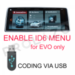 BMW enable ID6 new menu for EVO headunits