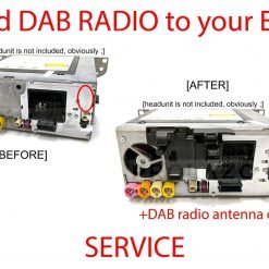 BMW EVO ID5 ID6 DAB radio port antenna retrofit service